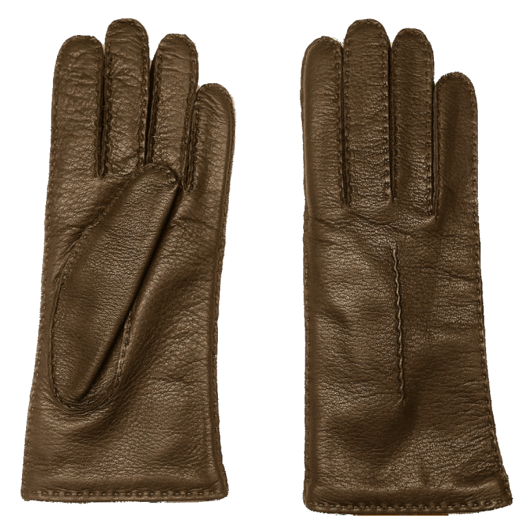 Phebe – Guanto da donna in pelle di cervo con fodera in cashmere