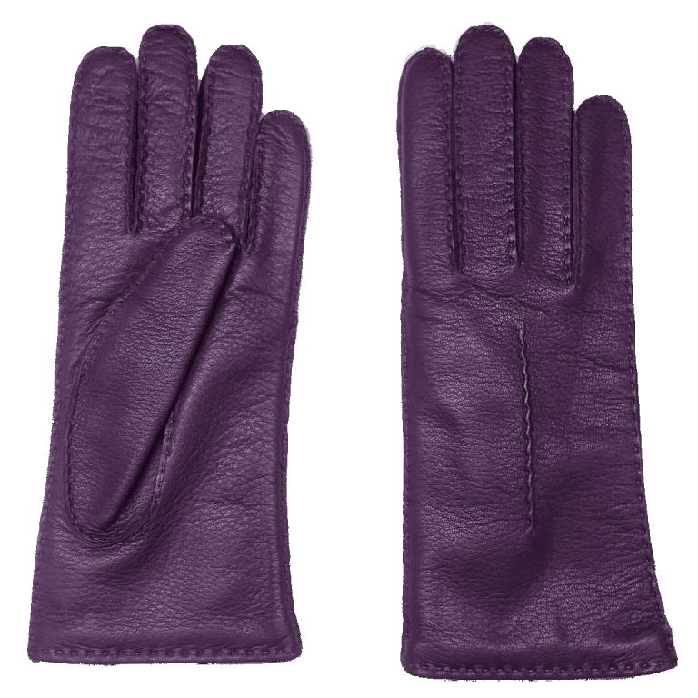 Phebe – Guanto da donna in pelle di cervo con fodera in cashmere