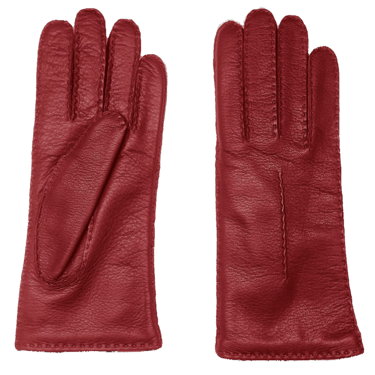 Phebe – Guanto da donna in pelle di cervo con fodera in cashmere