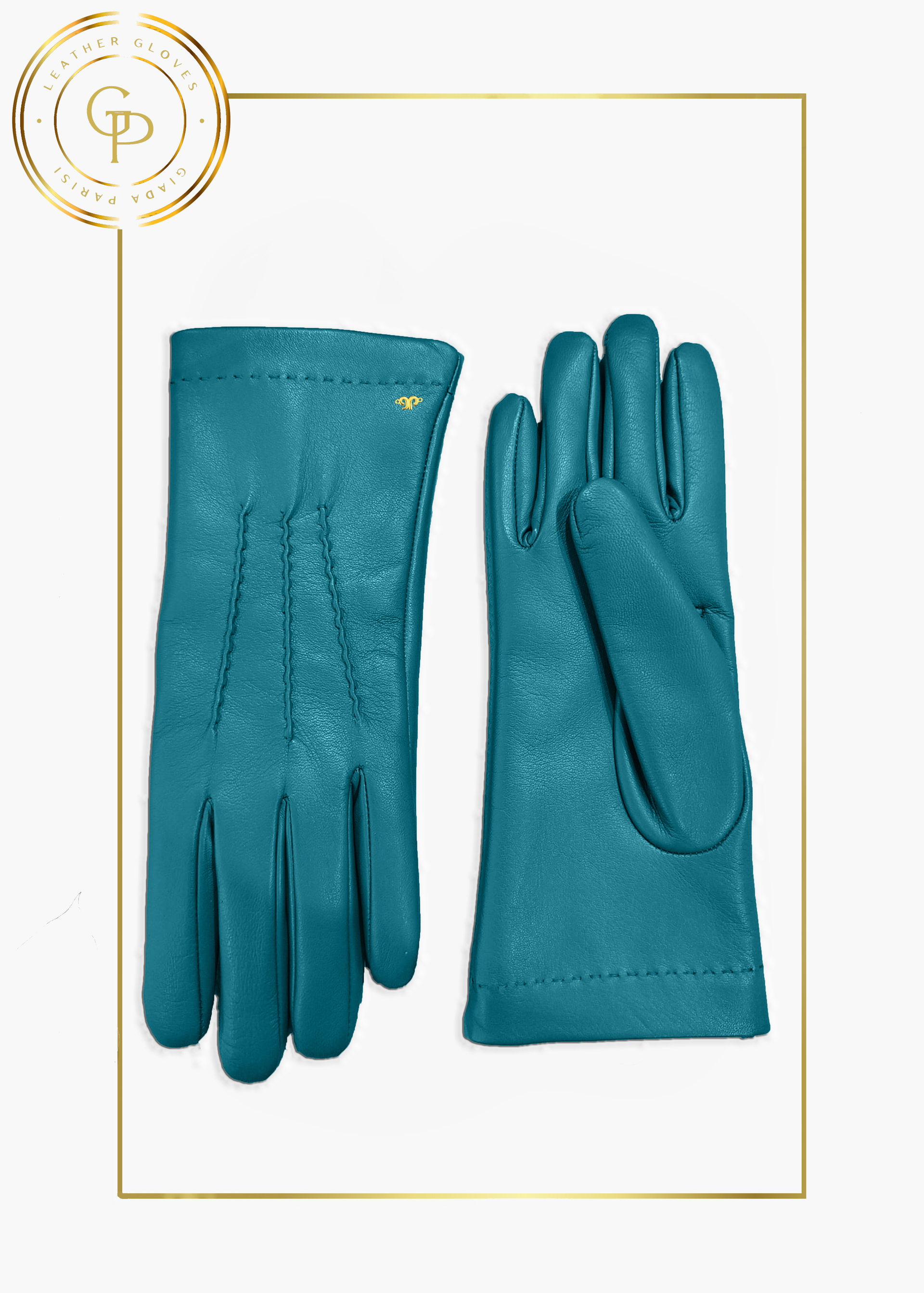 GLOVE STORY Guanti Invernali Da Donna In Pelle Di Agnello – Fodera In Poliestere Calda – Morbidi E Artigianali – Blu Profondo - 4